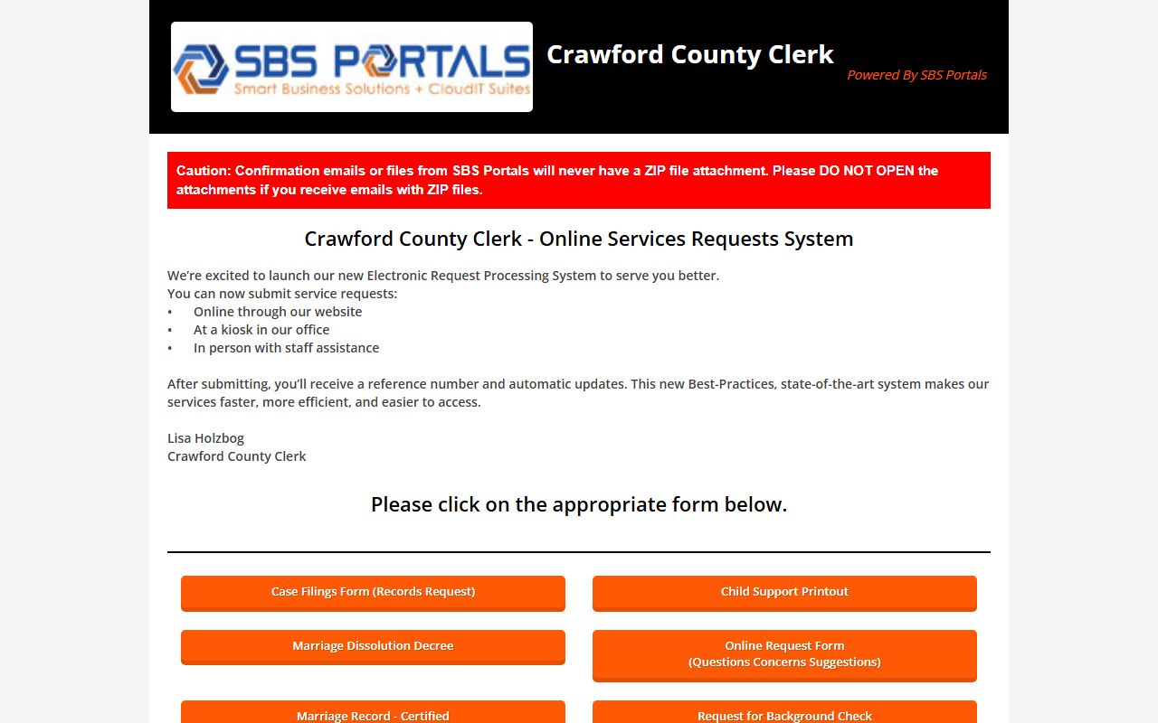 Crawford County Clerk of the Circuit Court document portal
