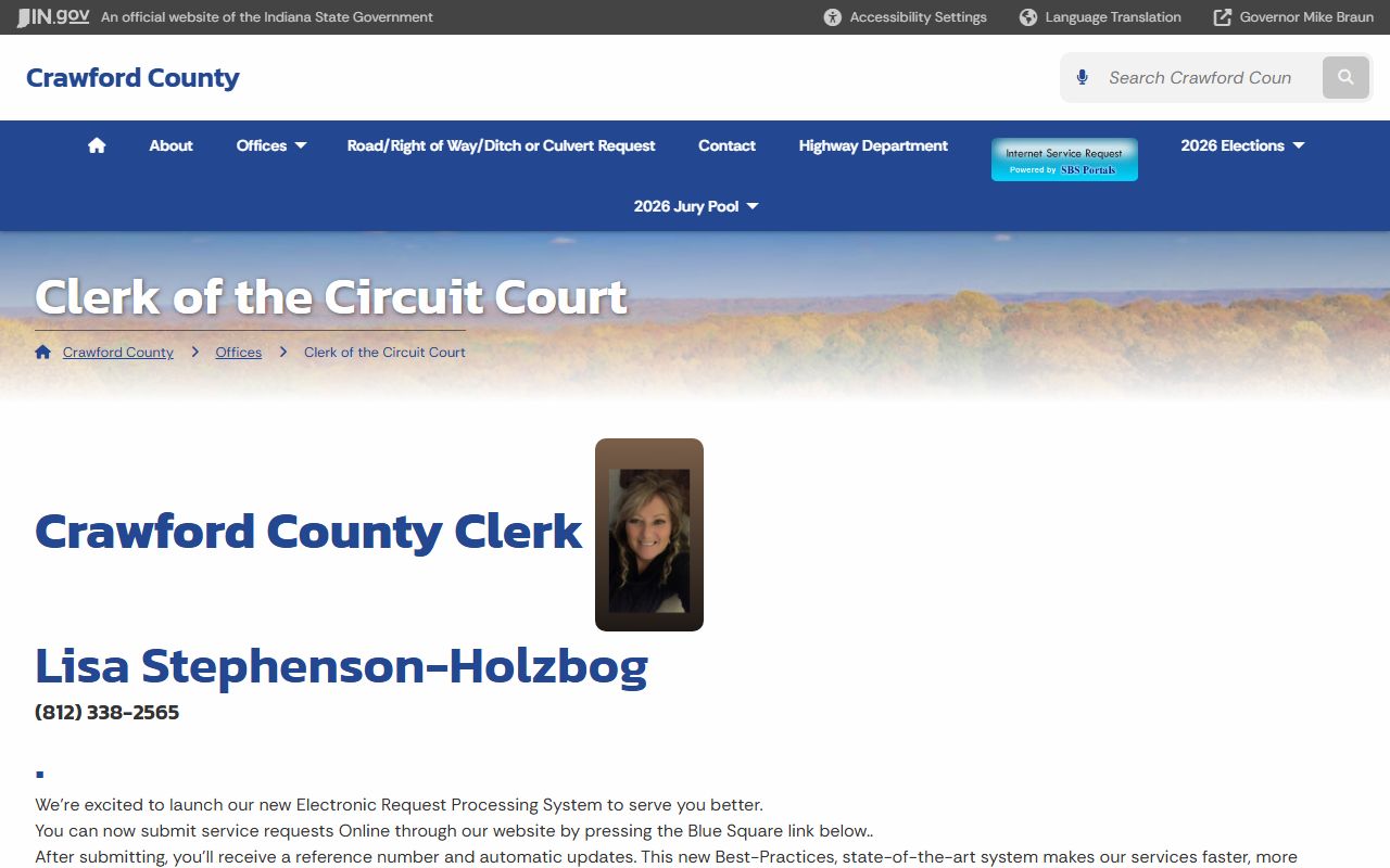 Crawford County Clerk of the Circuit Court official page