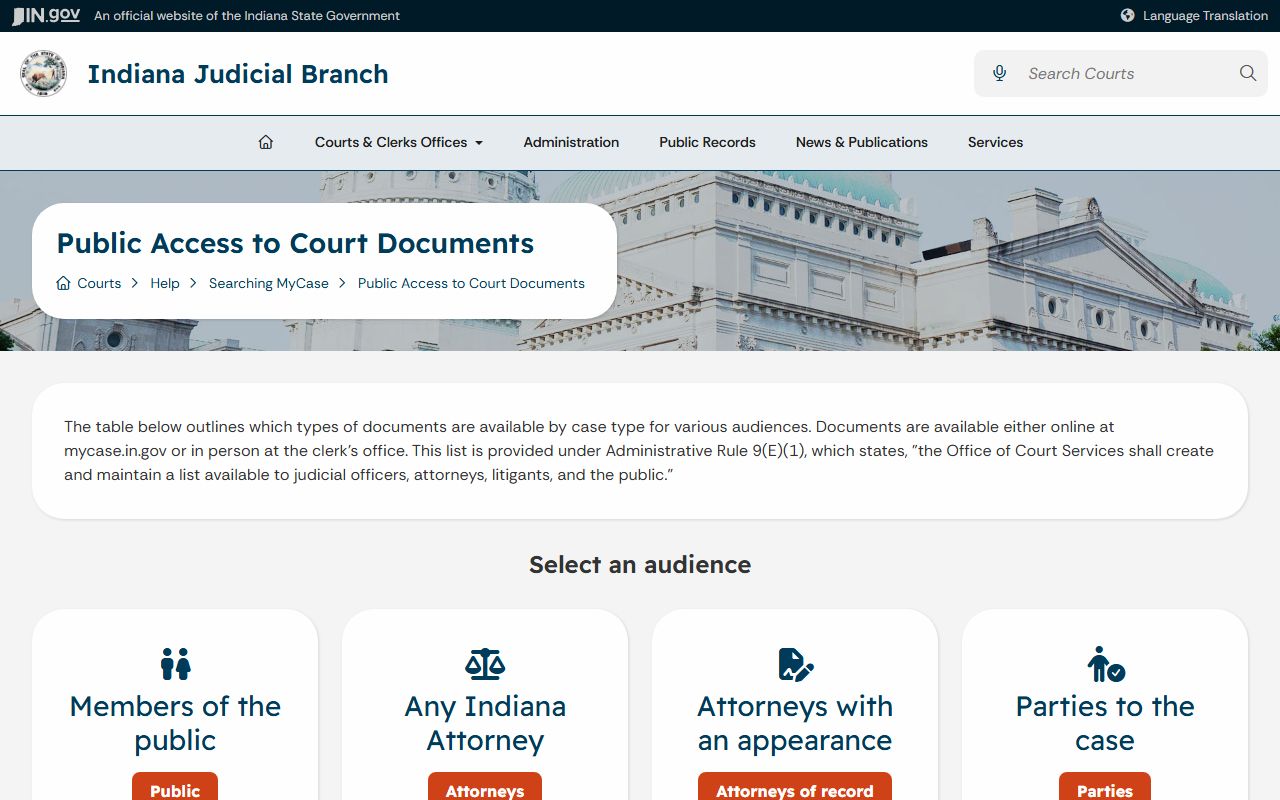 Crawford County court records public document access guidance