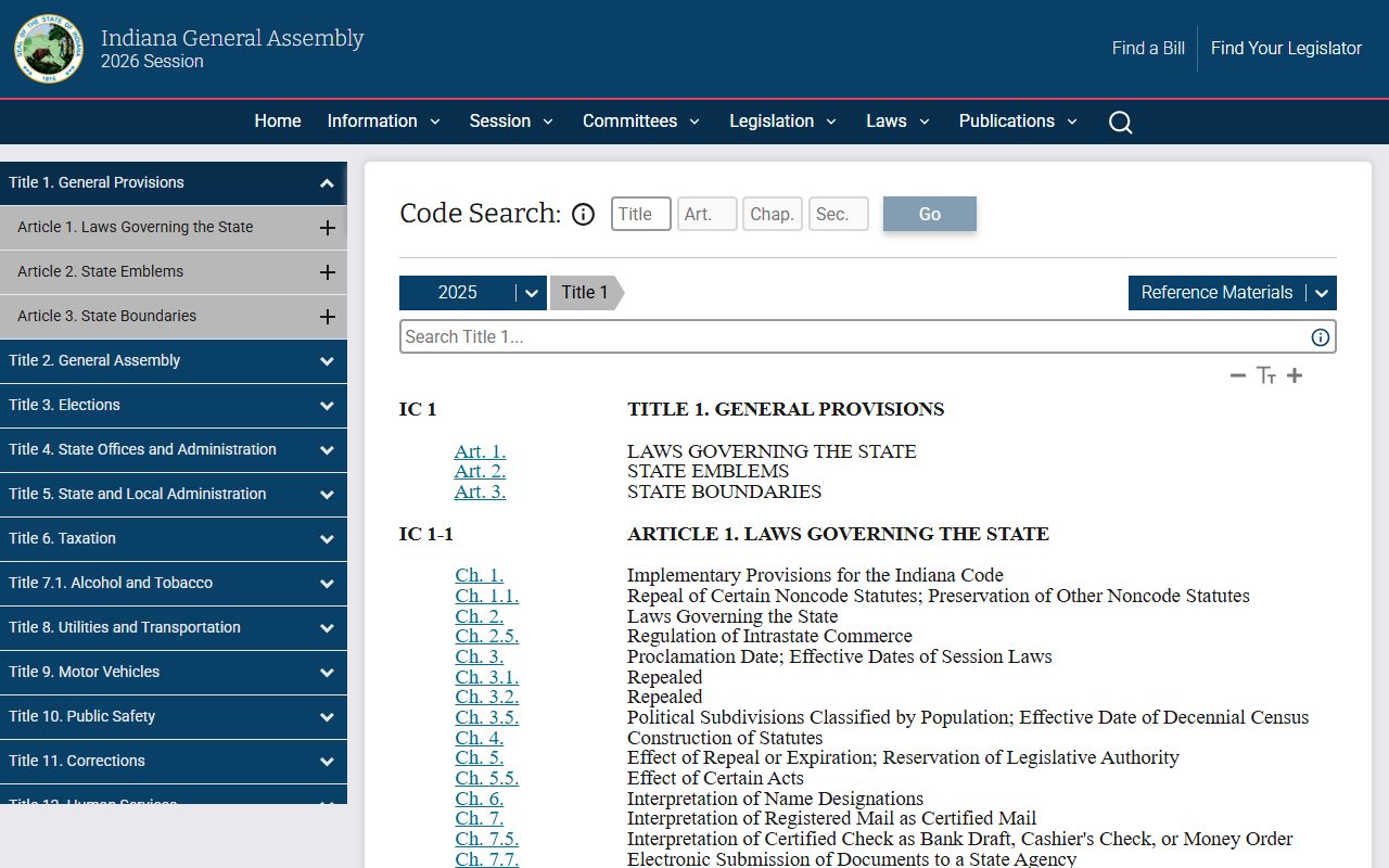 Crawford County court records Indiana Code source